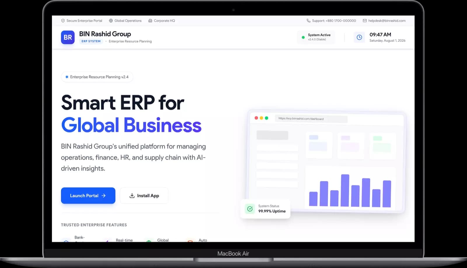 BIN Rashid Group – Smart ERP preview